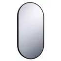 GIO miroir ovale cadre noir Van Marcke 20017784