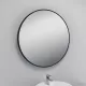 CIRCOLARE miroir rond cadre noir Van Marcke
